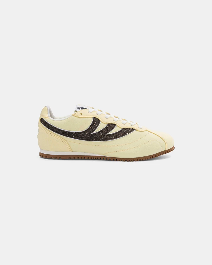 MoEa Herren vegan Sneaker Rise Yellow & Black Seaweed