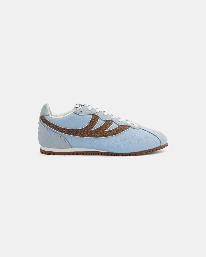 MoEa Herren vegan Sneaker Rise Blue & Brown Palm
