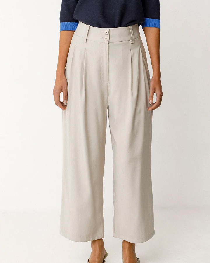SKFK Damen vegan Hose Esti Beige