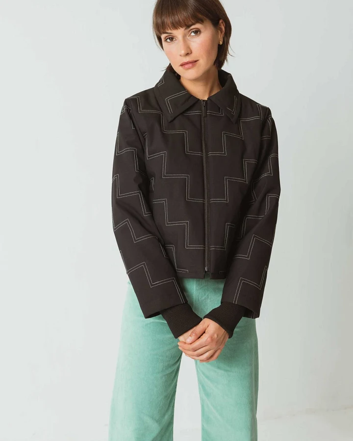SKFK Damen vegan Jacke Elisa Schwarz