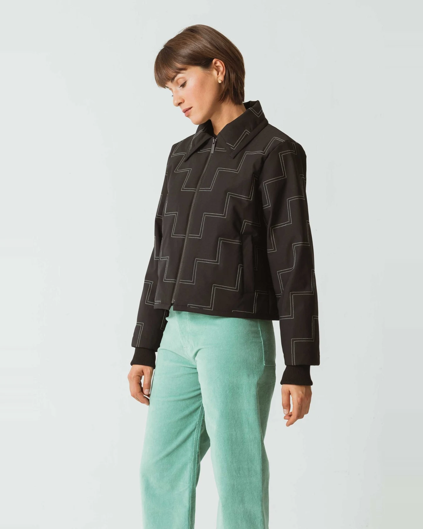 SKFK Damen vegan Jacke Elisa Schwarz – Ansicht 2