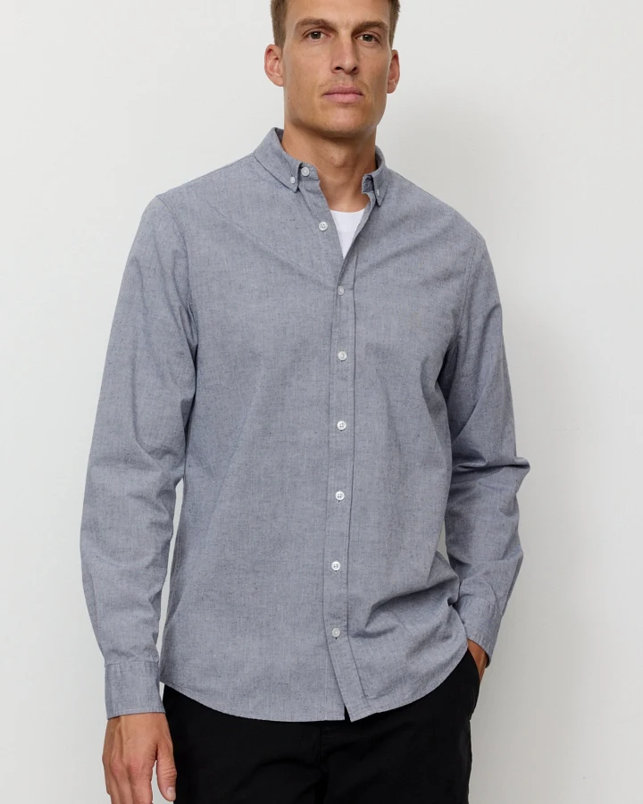 Recolution Herren vegan Hemd Mais Blau