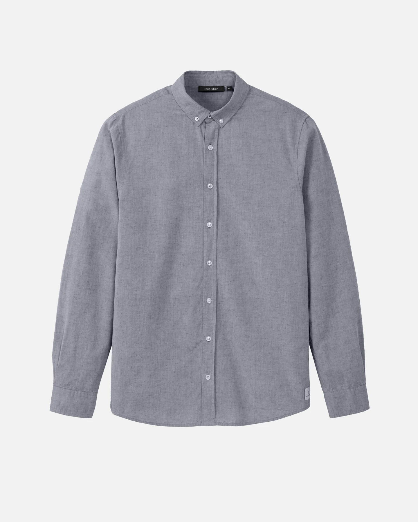 Recolution Herren vegan Hemd Mais Blau – Ansicht 2