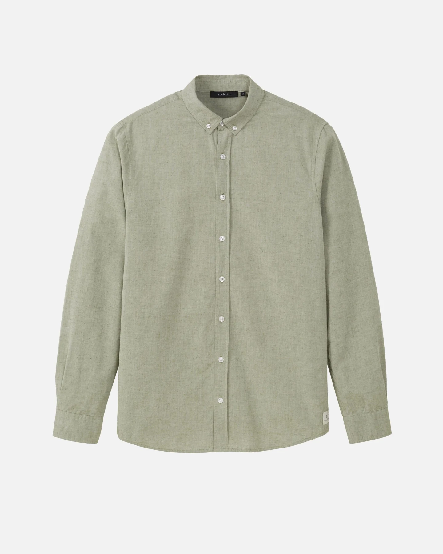 Recolution Herren vegan Hemd Corn Grün – Ansicht 2