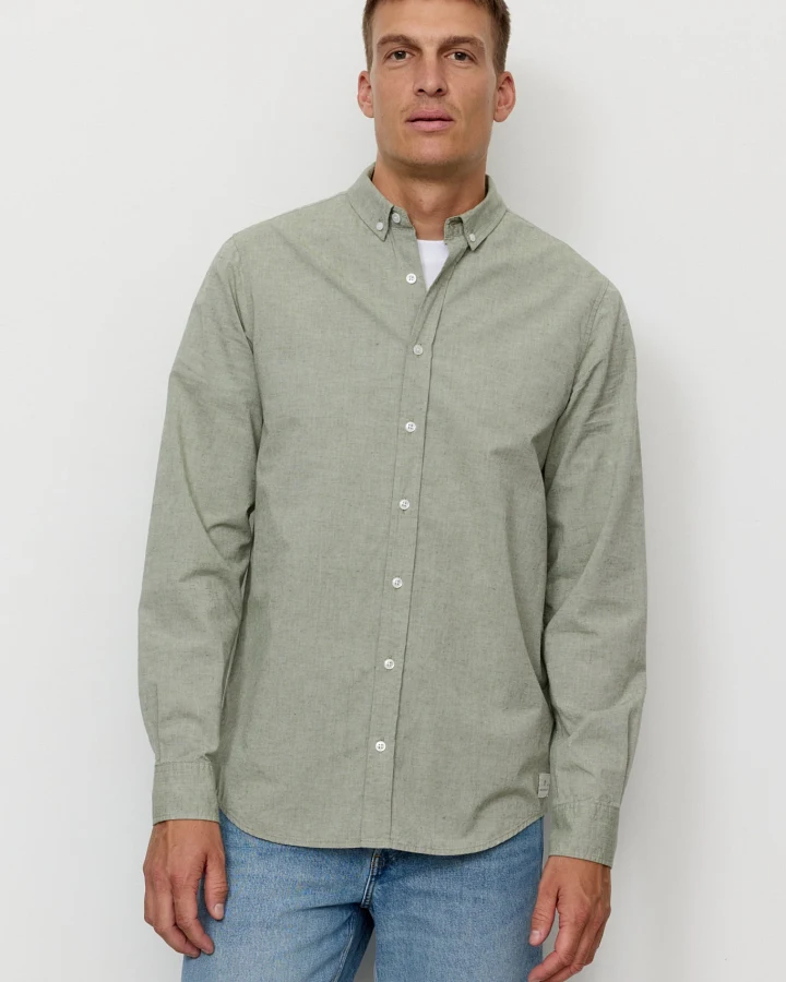 Recolution Herren vegan Hemd Corn Grün