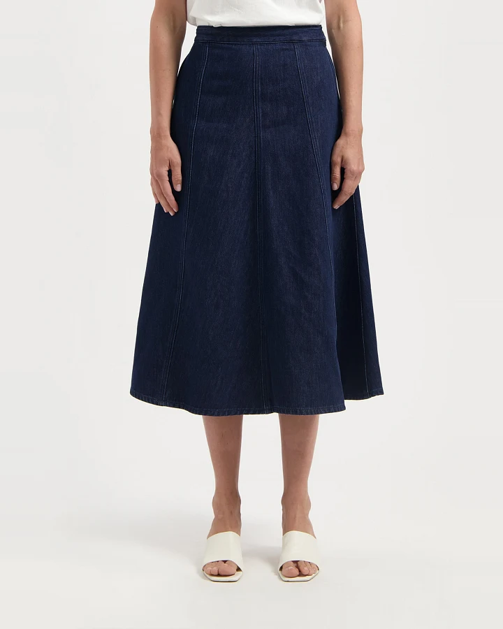 MUD Jeans Damen vegan Rock Mae Panel Stone Indigo