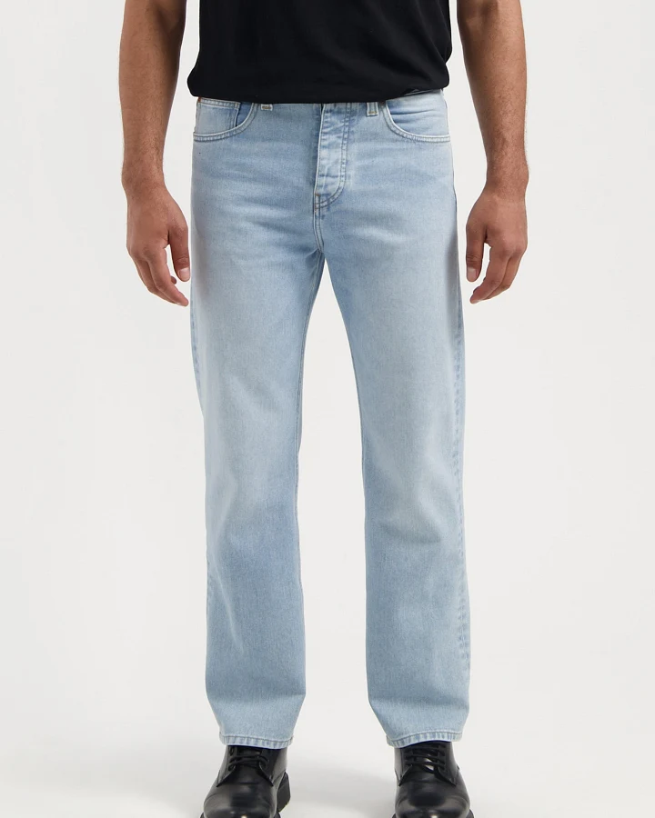 MUD Jeans Herren vegan Jeans Alex Mid Loose Light Weight Stone Vintage