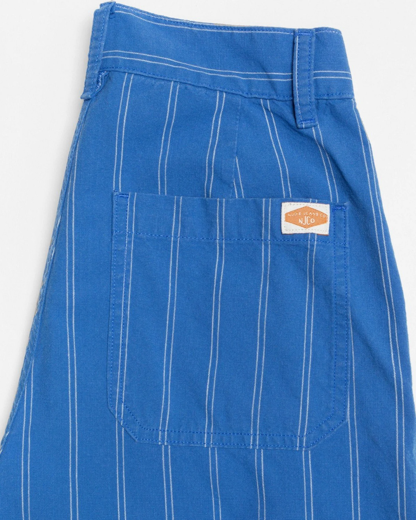 Hose Gullan Striped Workwear Blau – Ansicht 5