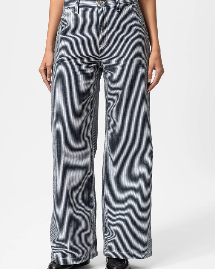 Hose Inez Striped Blau