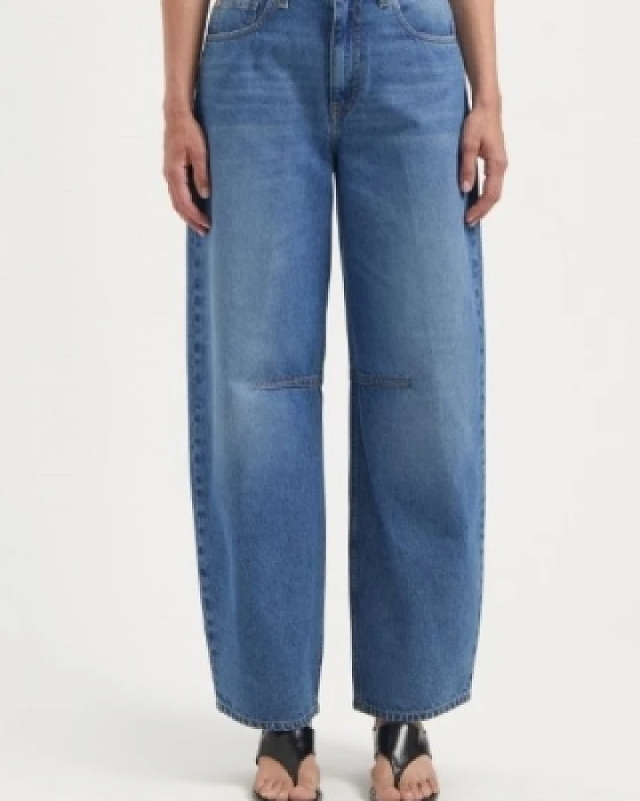 MUD Jeans Damen vegan Jeans Demi High Balloon Medium Aged