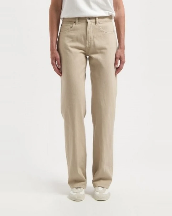 MUD Jeans Damen vegan Jeans Mid Loose Flow Jamie Sand
