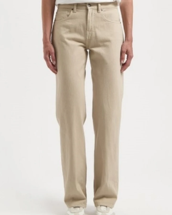 MUD Jeans Damen vegan Jeans Mid Loose Flow Jamie Sand