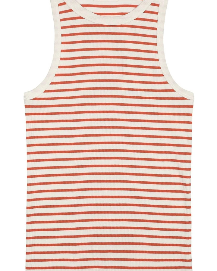 Top Racer Rib Striped