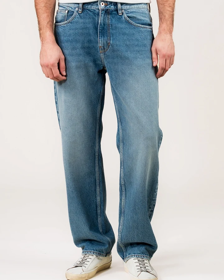Kuyichi Herren vegan Jeans Larry Loose Lifecycle Blau