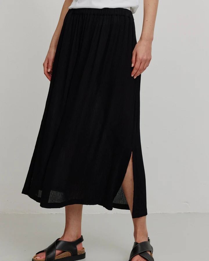 Recolution Damen vegan Rock Pfirsich Schwarz