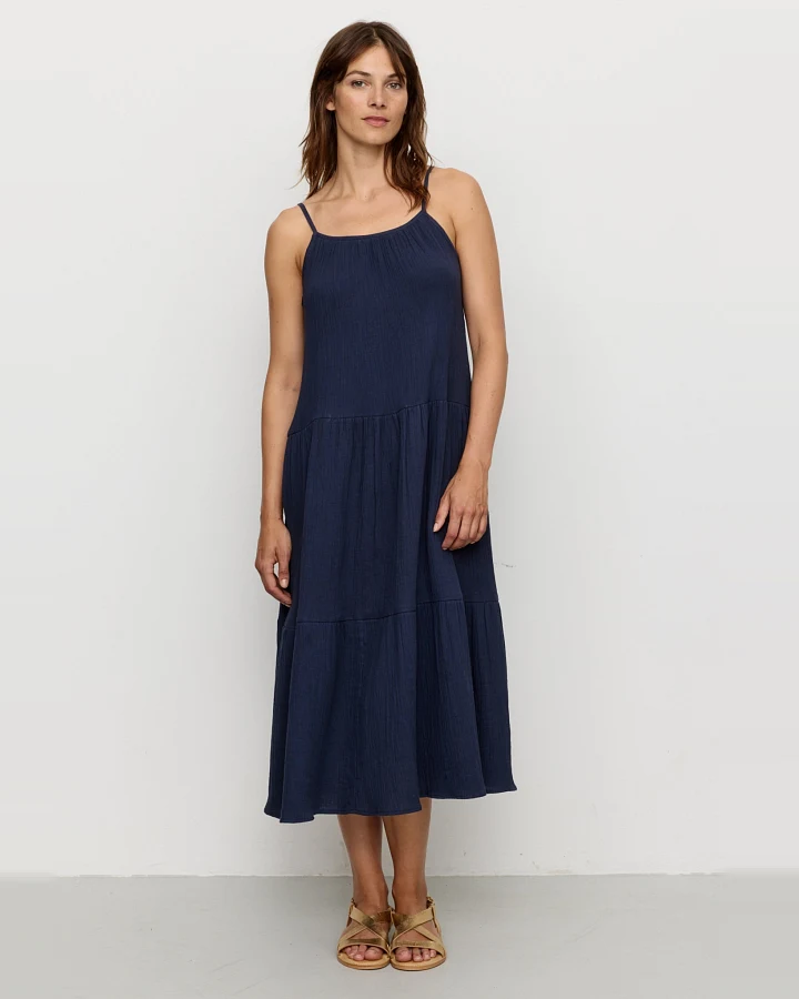 Recolution Damen vegan Kleid Felicia Navy