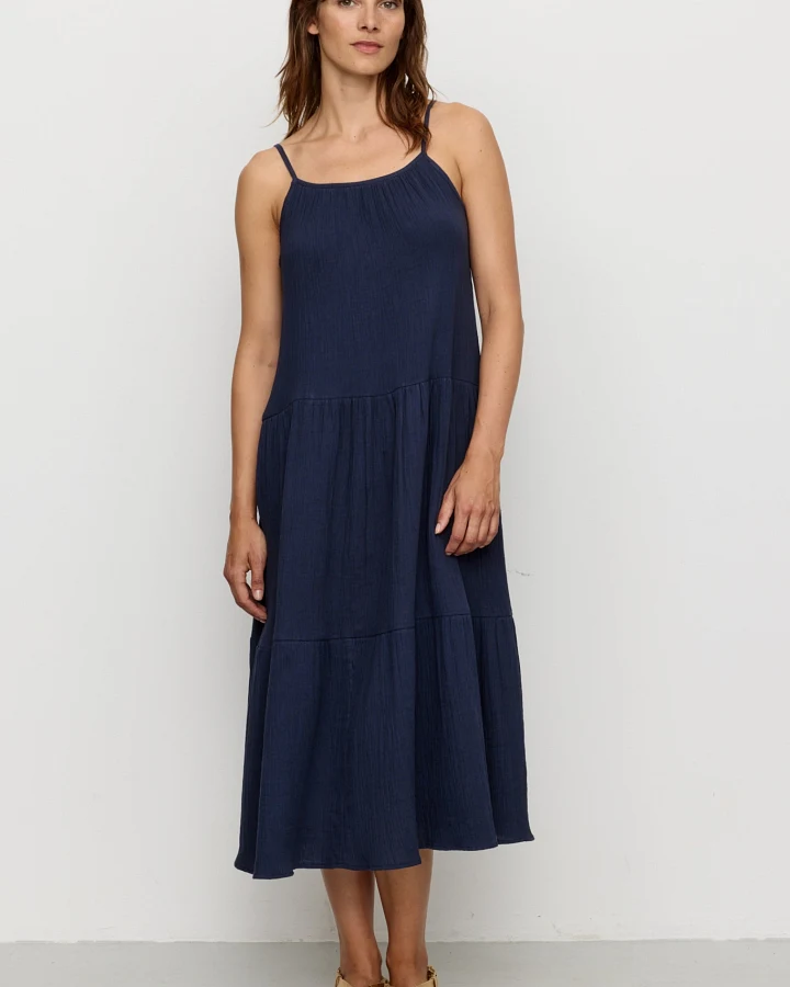 Recolution Damen vegan Kleid Felicia Navy