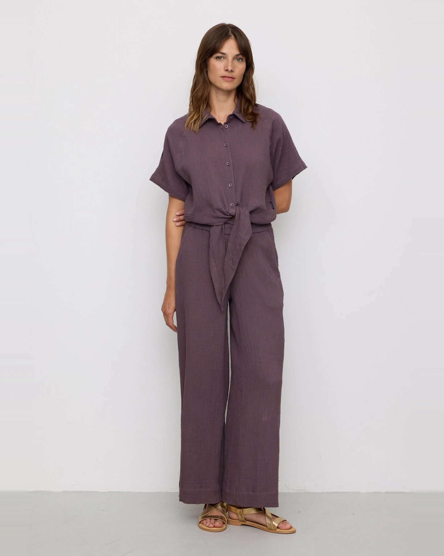 Recolution Damen vegan Hose Crocus Mystic Grape – Ansicht 2