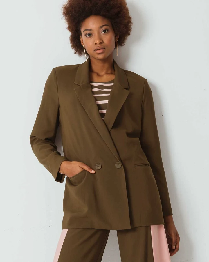 SKFK Damen vegan Blazer Atxa Khaki