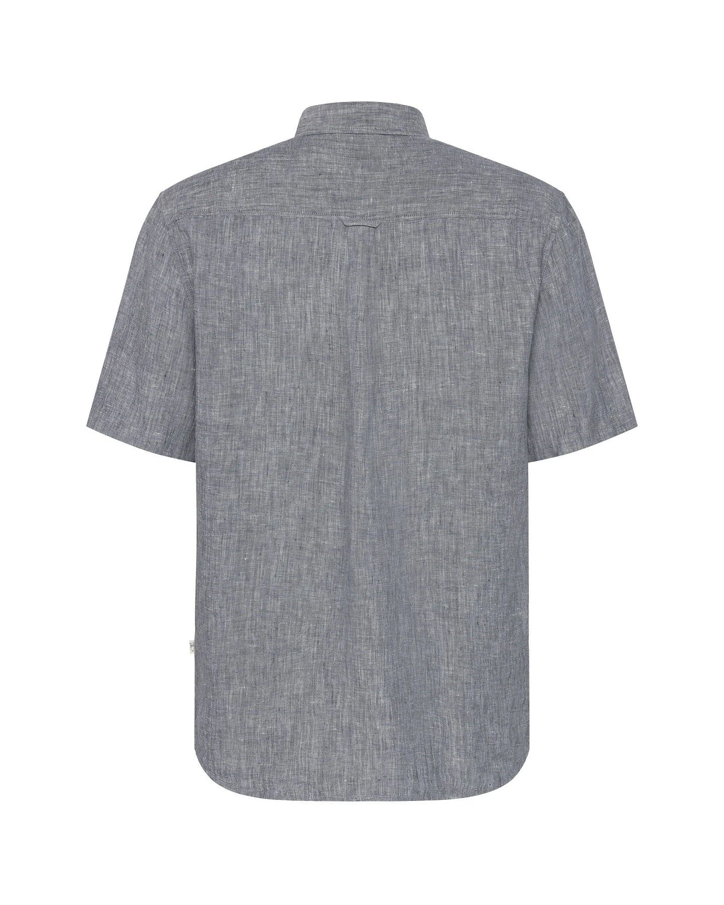 Hemd Regular Linen Short Sleeve Blau – Ansicht 2