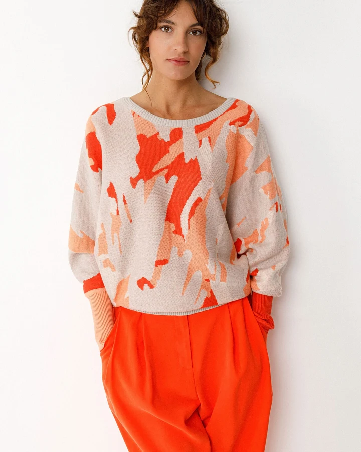 SKFK Damen vegan Pullover Dare Multicolored