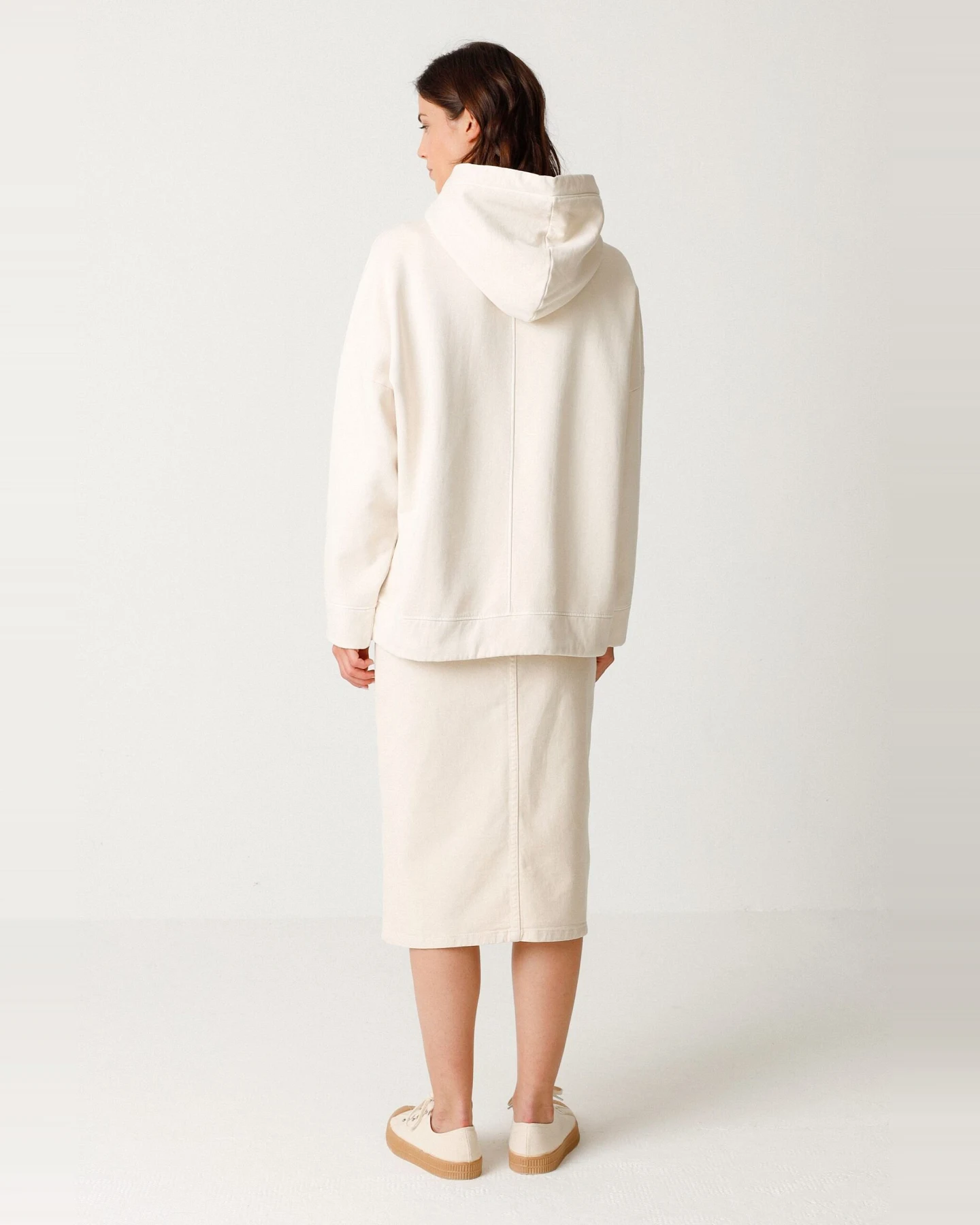 SKFK Damen vegan Hoodie Adi Beige – Ansicht 2