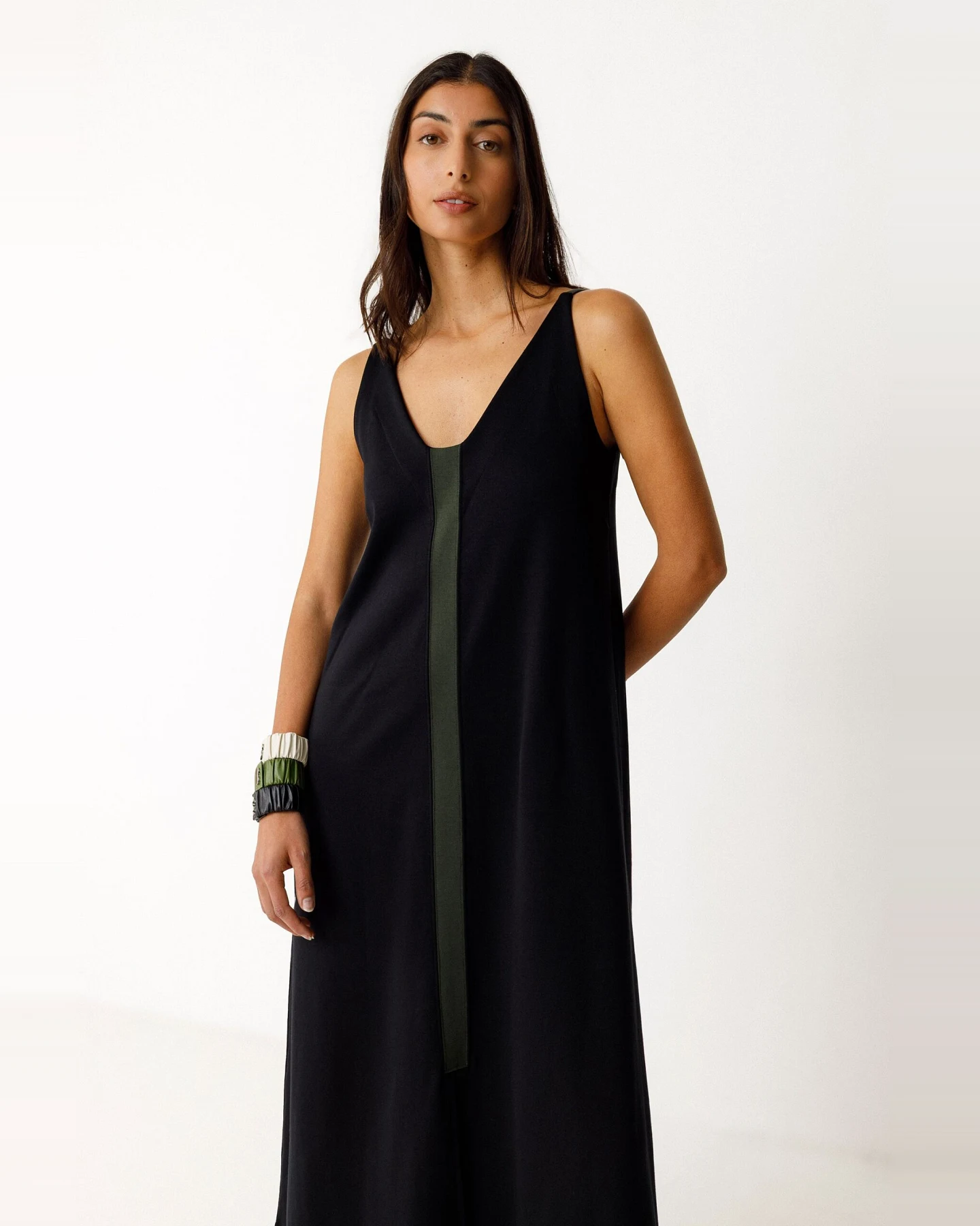 SKFK Damen vegan Kleid Zaine Schwarz – Ansicht 2