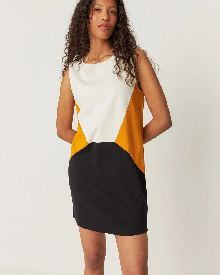 SKFK Damen vegan Kleid Laga Mehrfarbig
