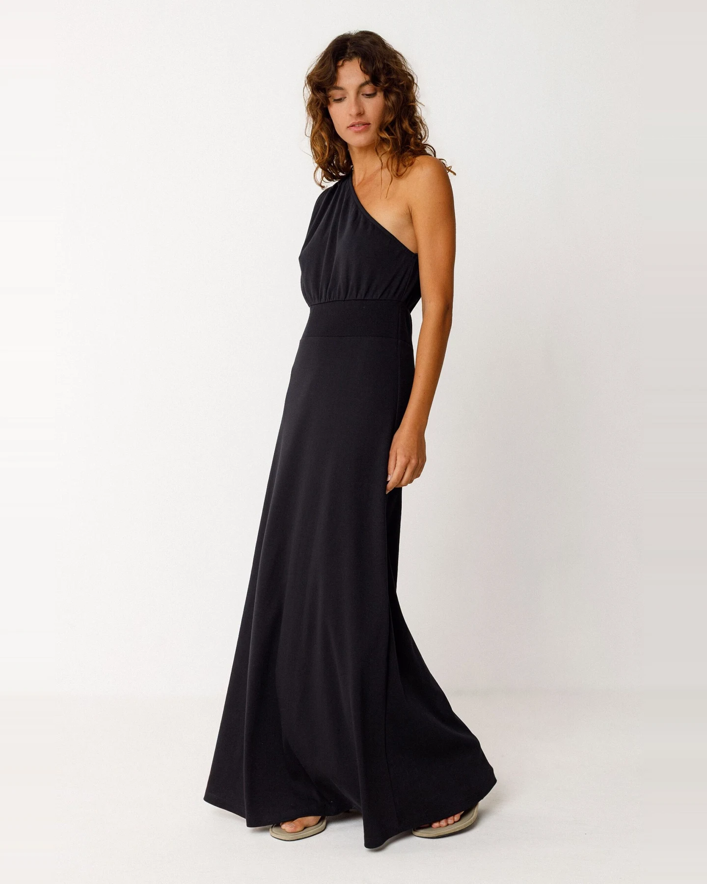 SKFK Damen vegan Kleid Irma Schwarz – Ansicht 2