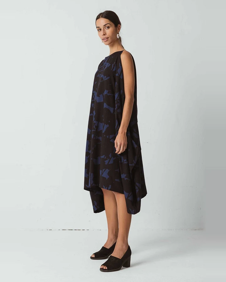 SKFK Damen vegan Kleid Habene Schwarz