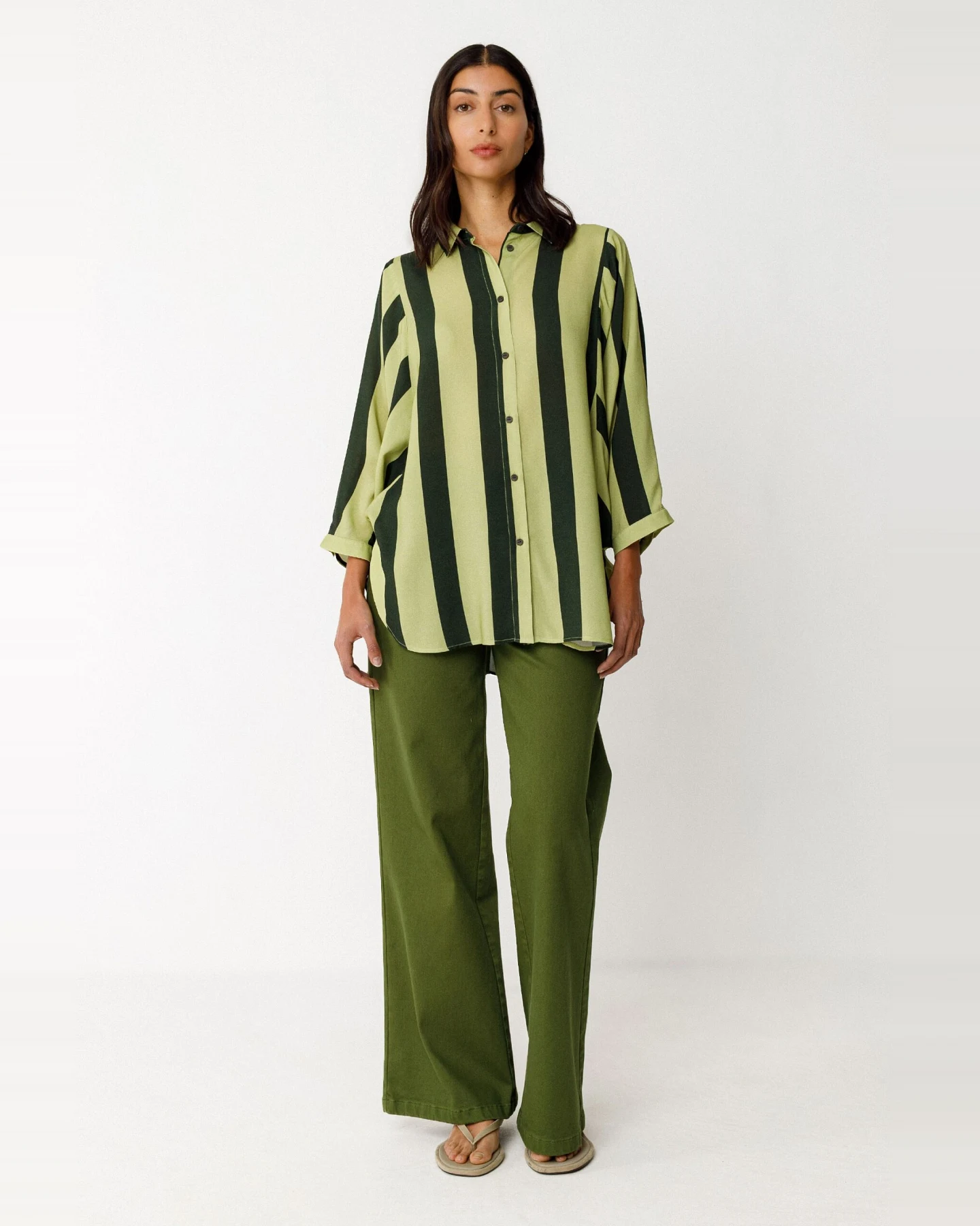 SKFK Damen vegan Shirt Katrin Grün – Ansicht 2
