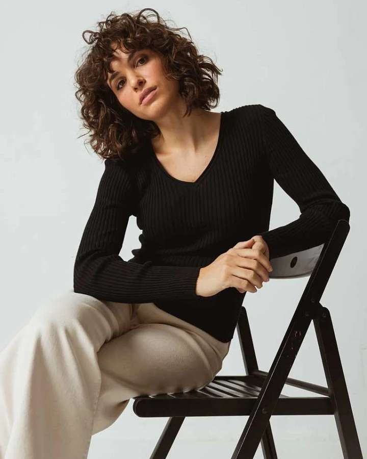 SKFK Damen vegan T-Shirt Izki Schwarz