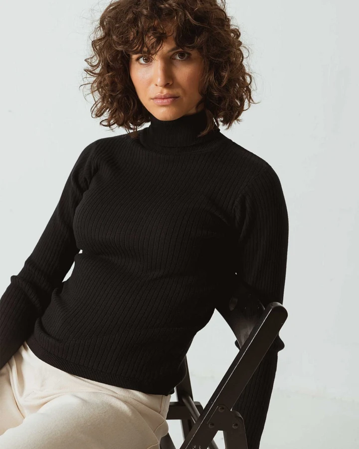 SKFK Damen vegan T-Shirt Aldara Schwarz