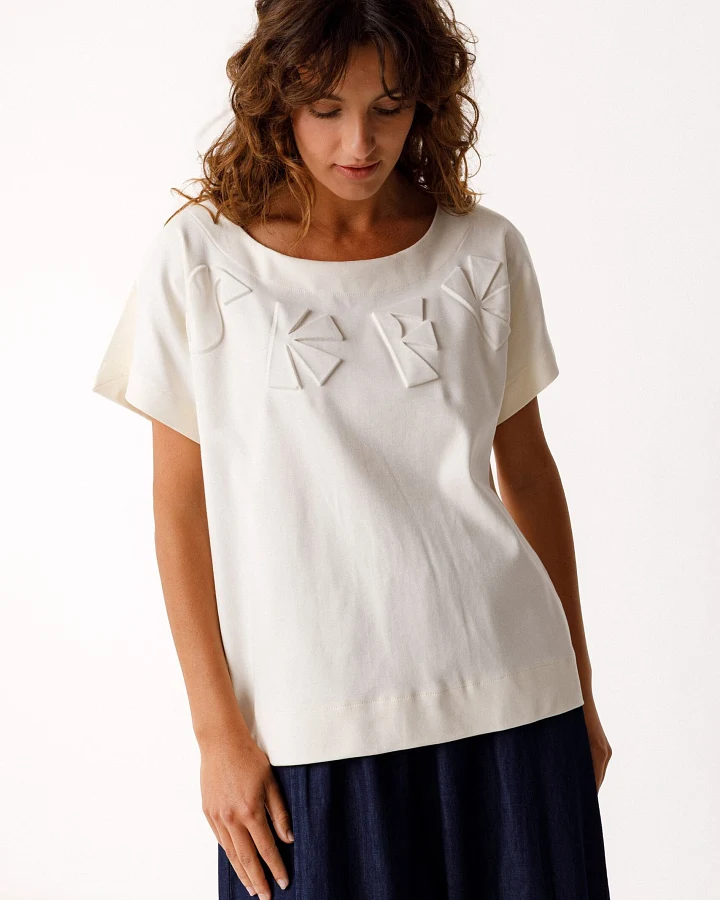SKFK Damen vegan T-Shirt Iride Beige