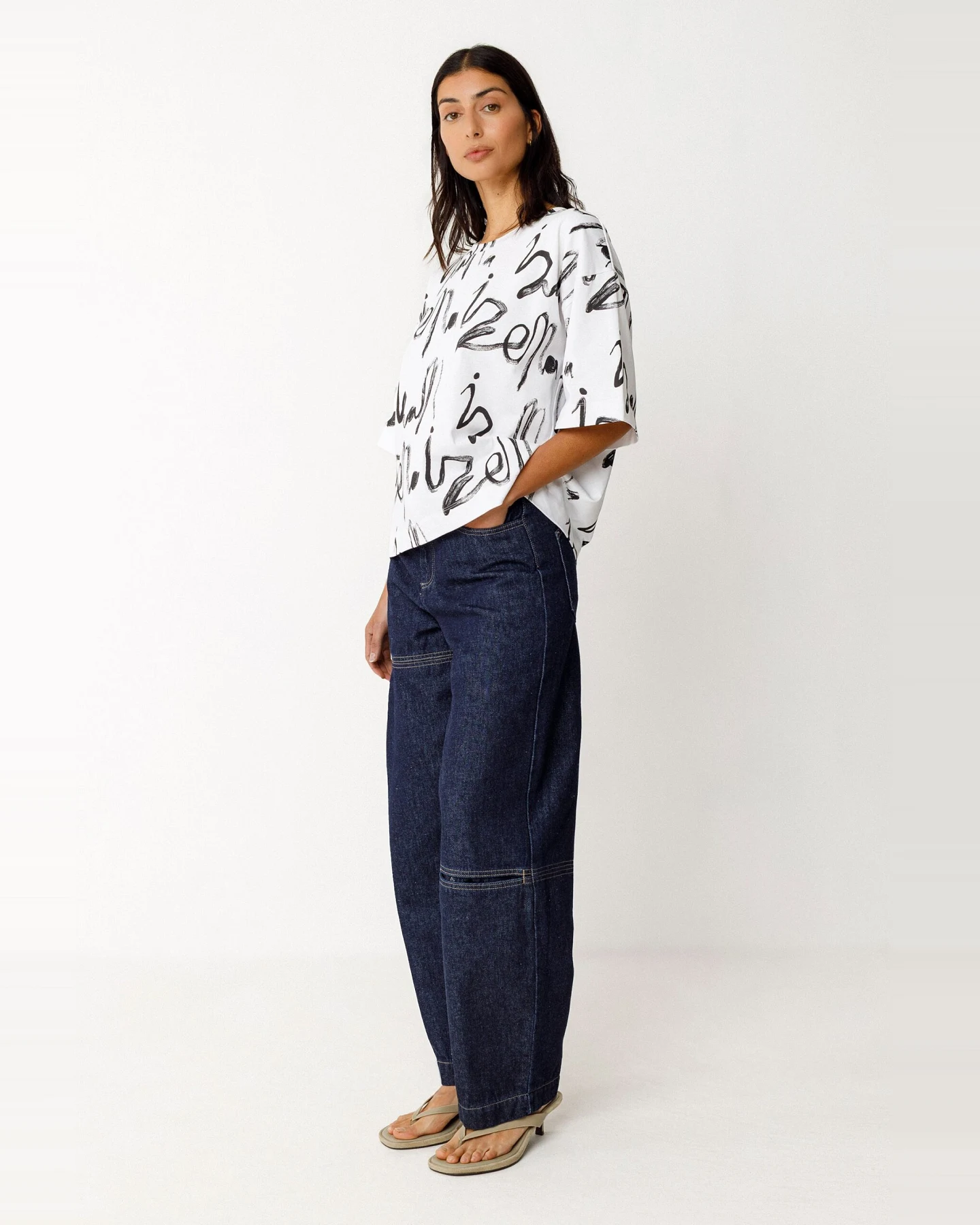 SKFK Damen vegan T-Shirt Bidatz Weiß – Ansicht 2