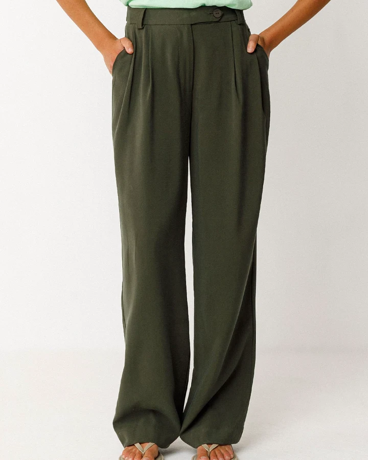 SKFK Damen vegan Hose Haide Grün