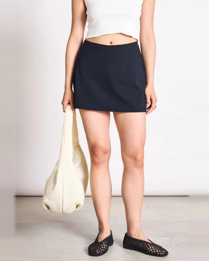 JAN 'N JUNE Damen vegan Mini Skort Cistus Schwarz