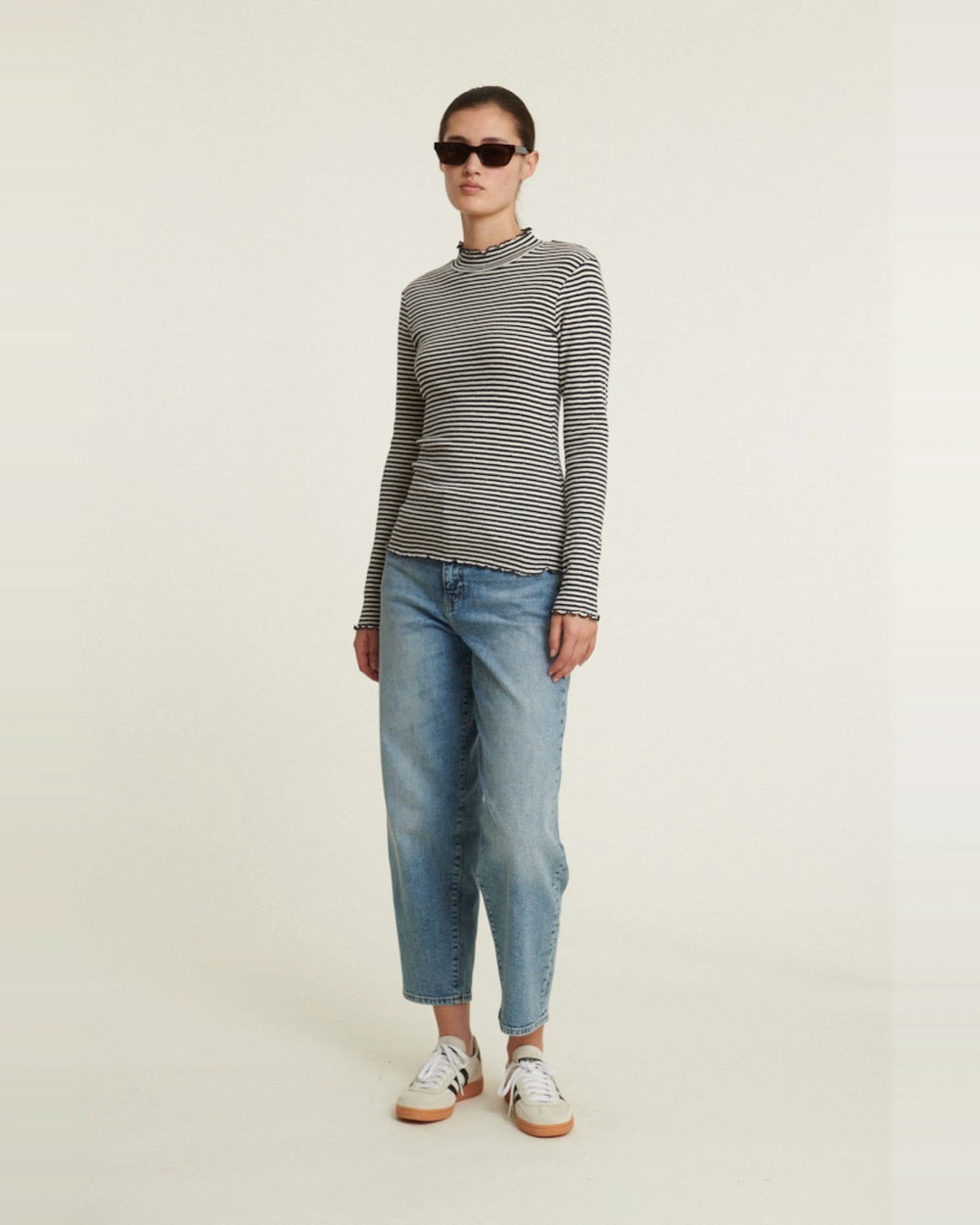 Longsleeve Silma High Neck Blau – Ansicht 3