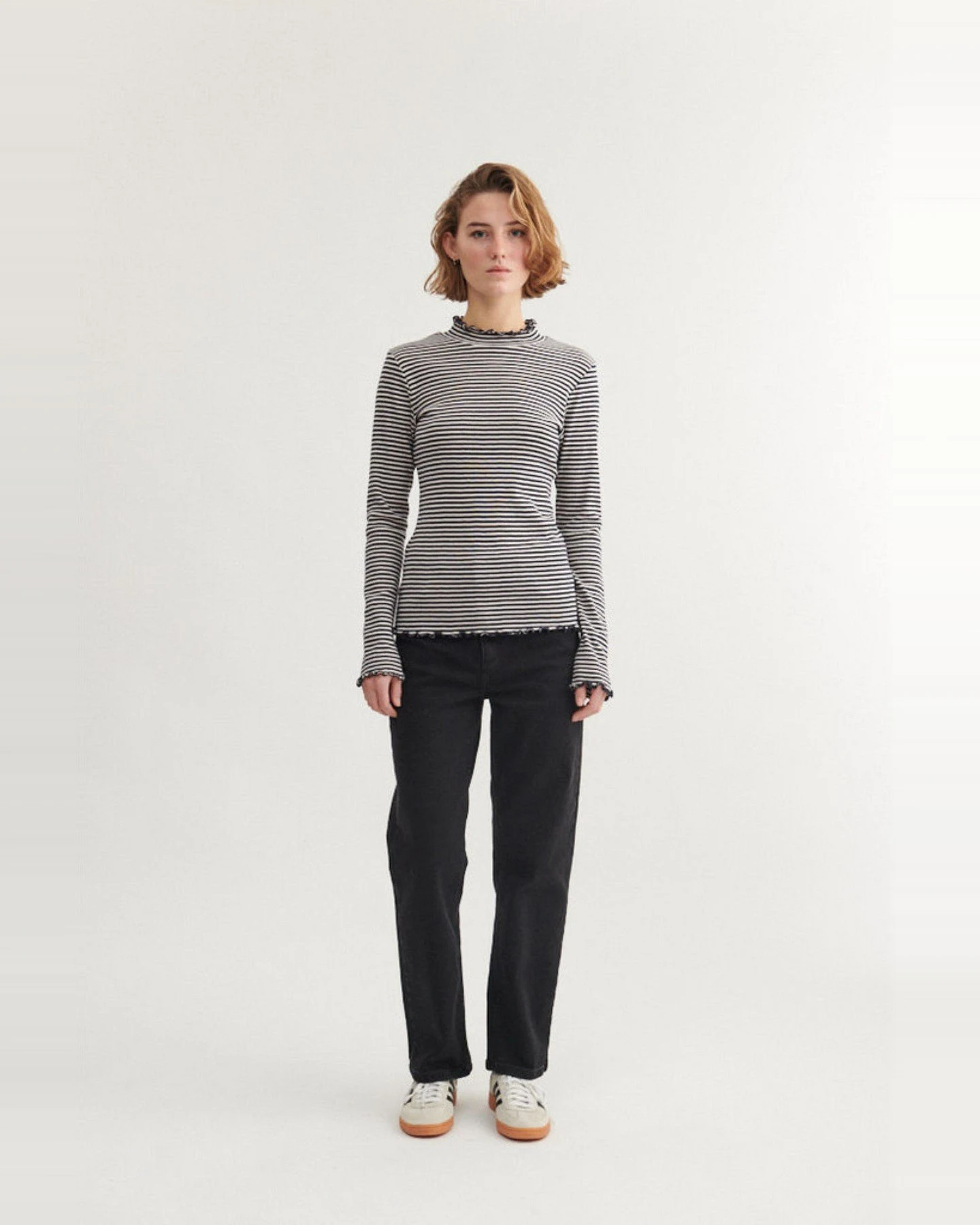 Longsleeve Silma High Neck Blau – Ansicht 5