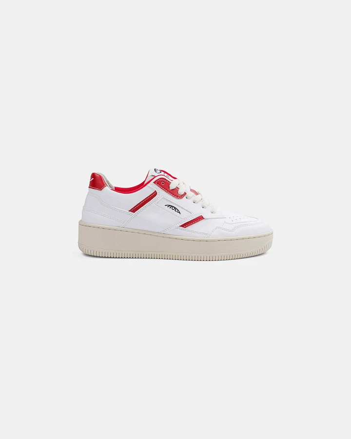 MoEa Herren vegan Sneaker Origin White & Red Apple