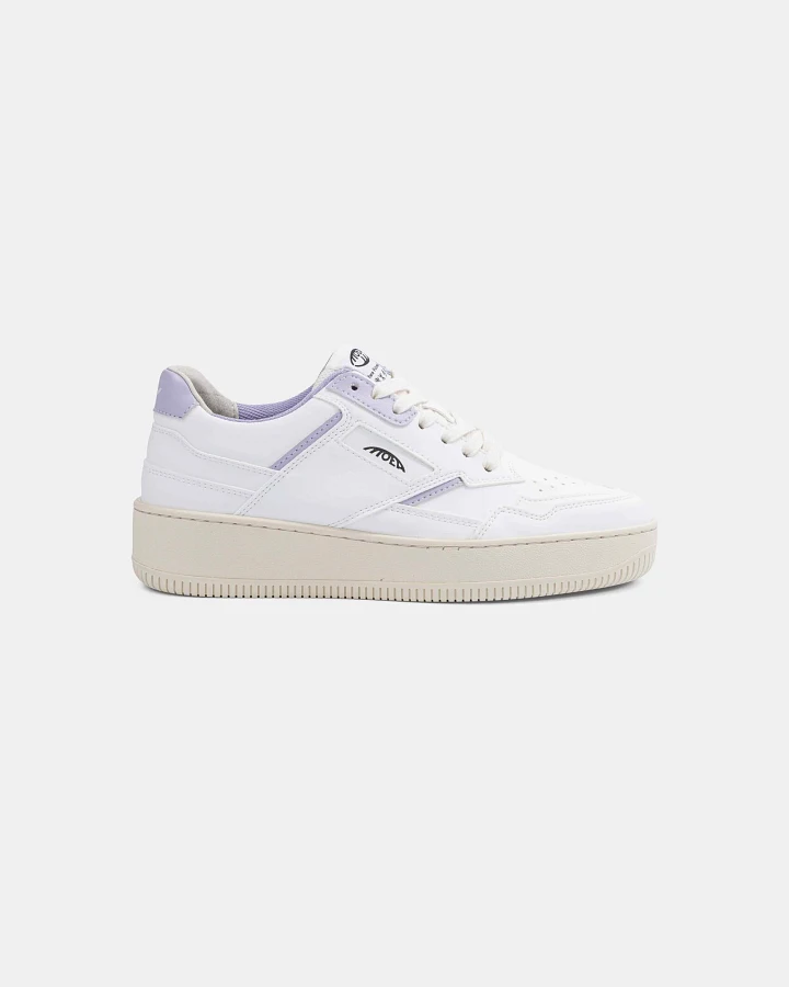 MoEa Herren vegan Sneaker Origin White & Lila Apple