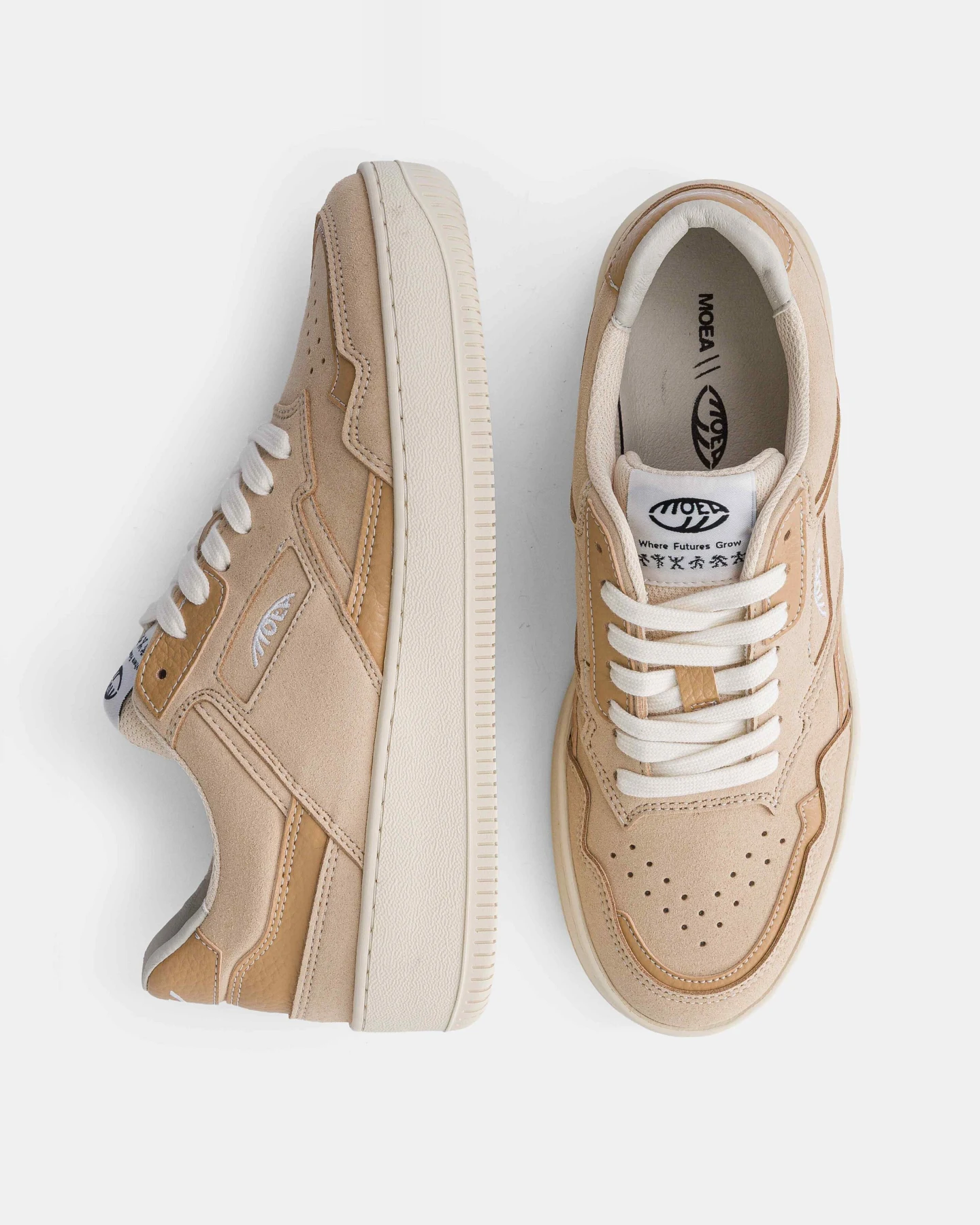 MoEa Herren vegan Sneaker Origin Full Beige Corn – Ansicht 2