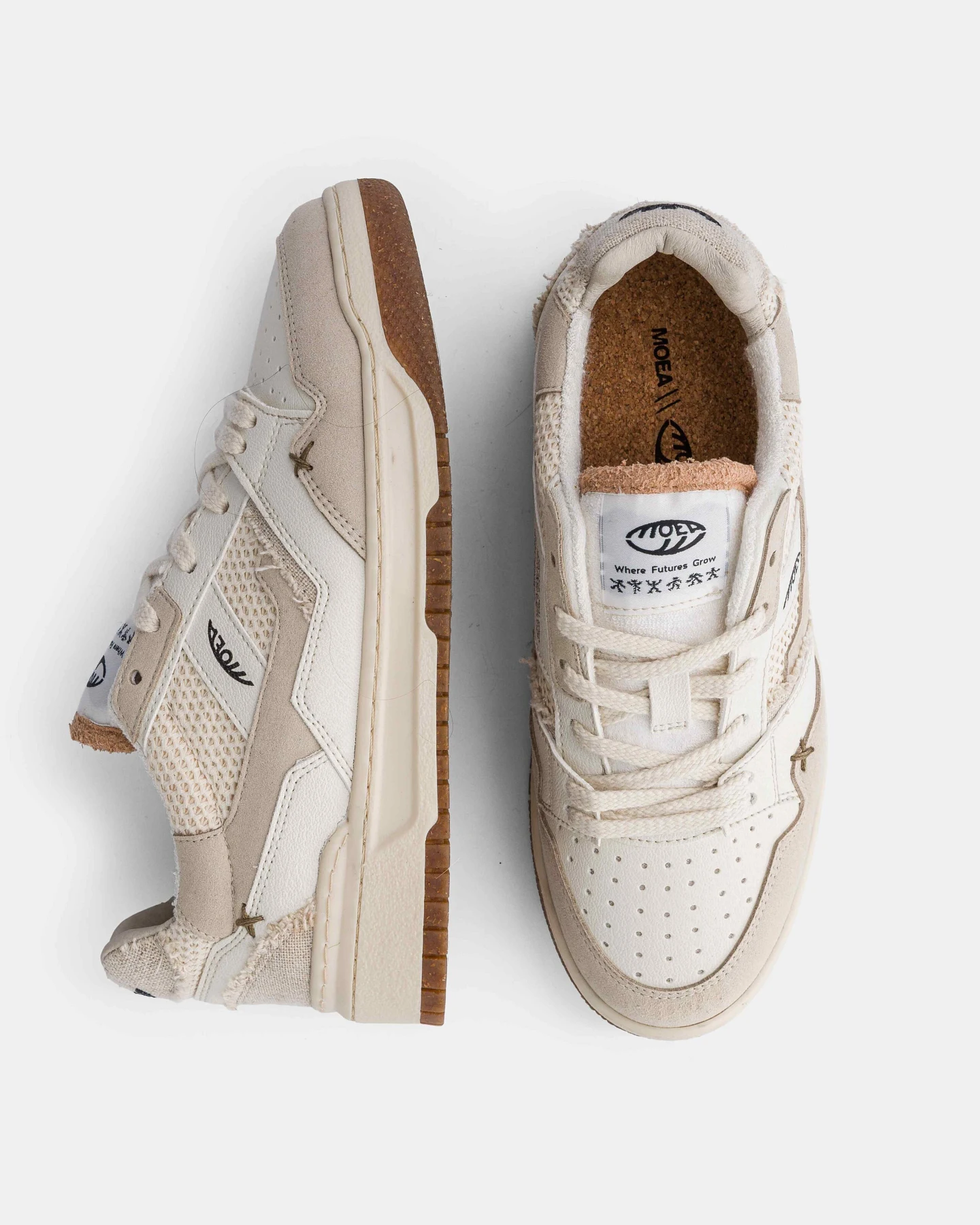 MoEa Herren vegan Sneaker Echo Craft Corn – Ansicht 2