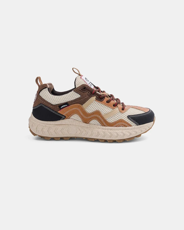 MoEa Herren vegan Sneaker Dune Beige & Brown Corn