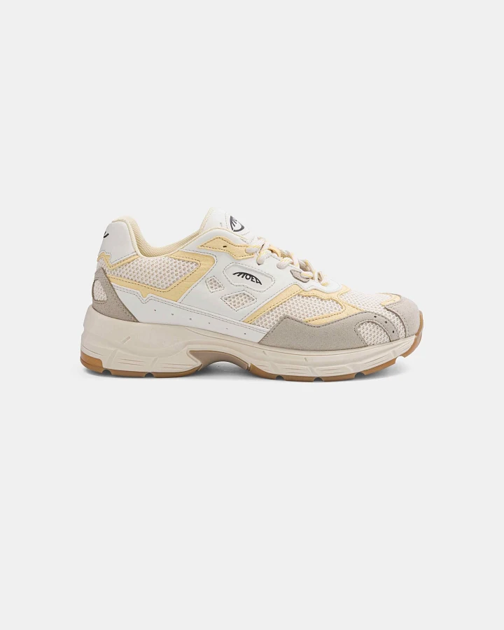 MoEa Herren vegan Sneaker Rush Beige & Gelbe Ananas