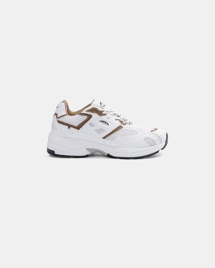 MoEa Herren vegan Sneaker Rush White & Brown Palm