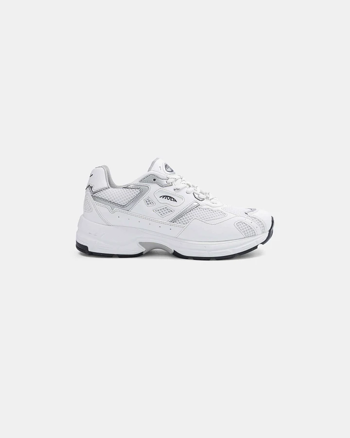 MoEa Herren vegan Sneaker Rush Weiß & Silberner Apfel