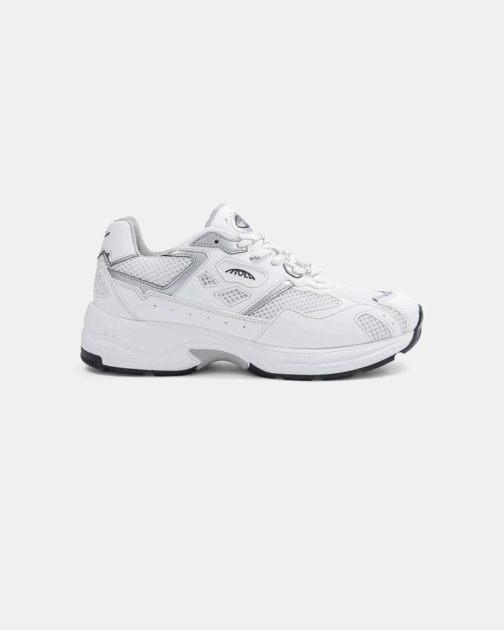 MoEa Herren vegan Sneaker Rush Weiß & Silberner Apfel