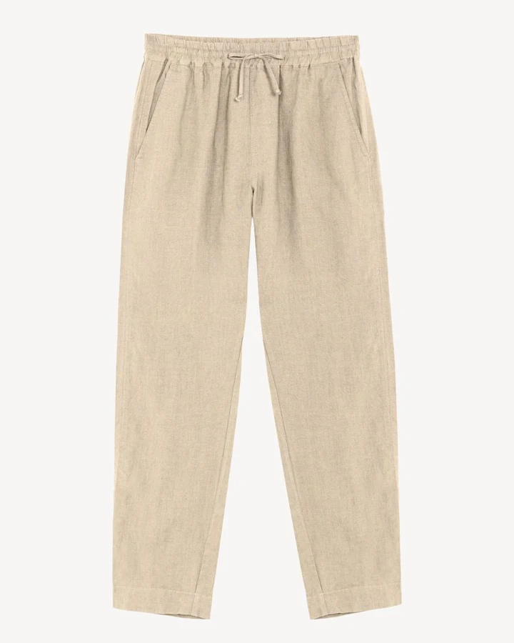 Hose Martin Leinen Off White