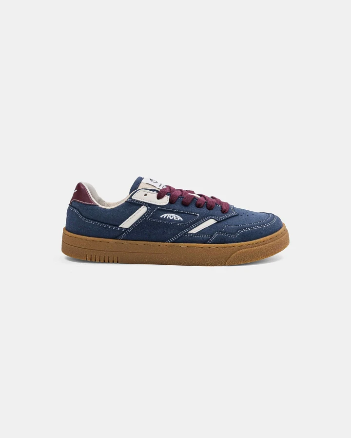 MoEa Herren vegan Sneaker Origin Low Night Veganes Wildleder & Beige Trauben